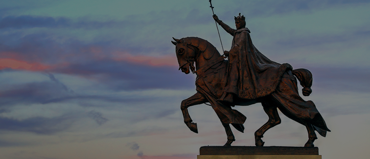 Man on Horse Charging