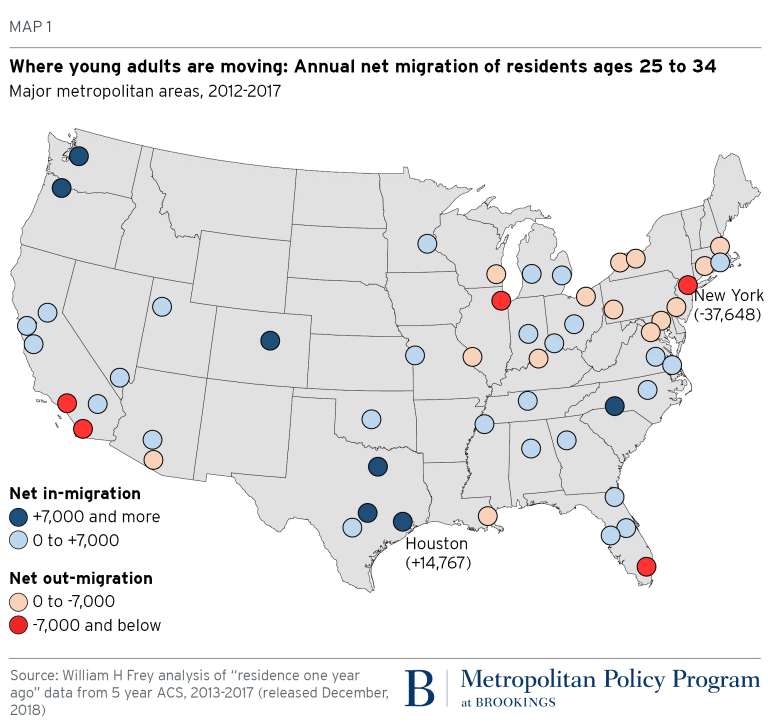 Map with net migration data Map with net migration data