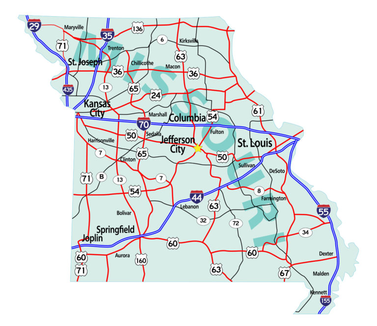 Map of Missouri
